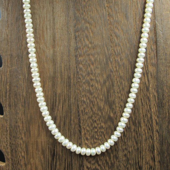 Jewelry - 17" 10K Gold Michael Anthony White Pearl Necklace